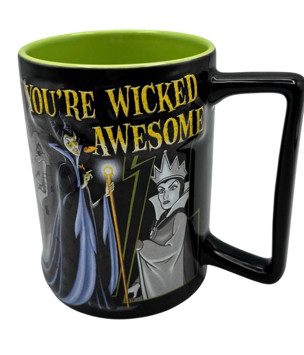 Disney Villains “You’re Wicked Awesome” 3D Coffee Mug NWT
